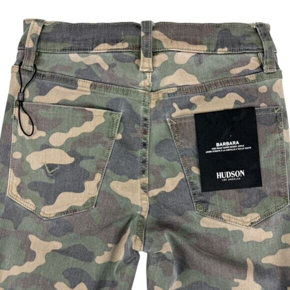 NWT HUDSON Barbara High Waist Super Skinny Ankle Jean Sz 23 Worn Camo - Picture 7 of 9
